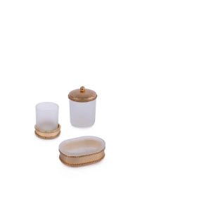 Mike + Ally. Audrey Bathroom Accessories Set. 3 Pieces