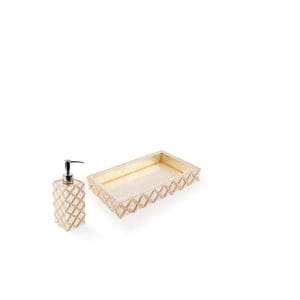 Mike + Ally. Bathroom Accessories Set. 2 Pieces