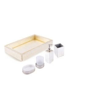Mike + Ally. Audrey Bathroom Accessories Set. 5 Pieces