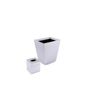 Jay Strongwater. Farah Butterfly & Floral set of Wastebasket & Tissue Box Studded with Swarovski