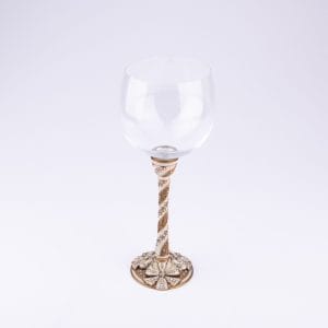 Edgar Berebi. Bronze Beverage Glass Studded with Swarovski