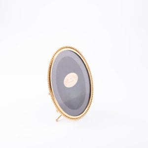 Elias Artmetal. Gilded Oval Picture Frame. Small Size