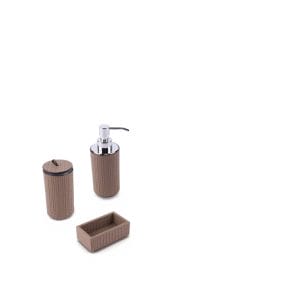 Pinetti. Poseidon Leather Bathroom Set. 3 Pieces