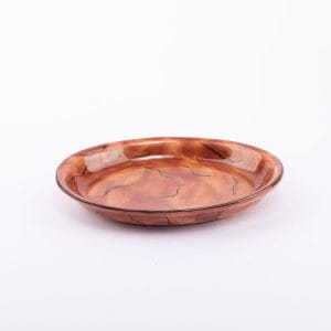 صحن صابون بني من البورسلين من لابرازيل. متوسط الحجم.