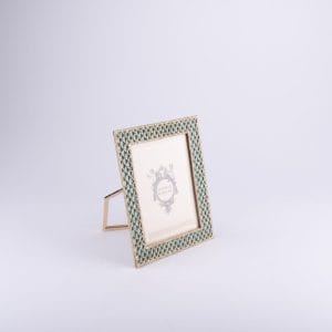 إطار صور ذهبي وأزرق من  أوليفيا ريجل. متوسط الحجم.