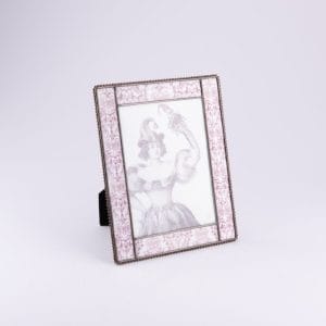 Fringe Studio. White & Purple Picture Frame. Medium Size