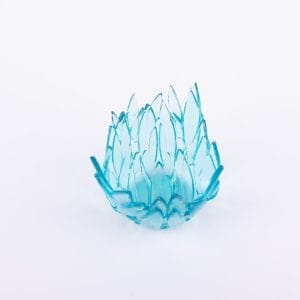 Heather Palmer Glass. Blue Glass Decorative Plate. Small Size