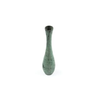 Idée Art Exclusive. Green High-End Metal Vase. Small Size