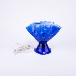 Idée Art Exclusive. Blue Glass Seashell Lamp. Large Size
