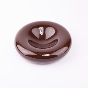 Idée Art Exclusive. Brown Porcelain Ashtray. Medium Size