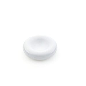 Idée Art Exclusive. White Porcelain Ashtray. Medium Size
