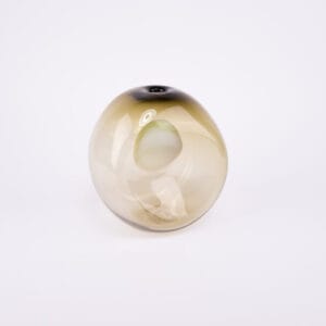 Idée Art Exclusive. Green Hand-Blown Glass Vase. Large Size