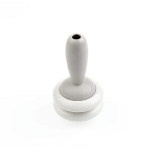 Idée Art Exclusive. Set of Grey Porcelain 2 Ashtrays with Lid. Medium Size