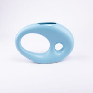 Idée Art Exclusive. Blue Porcelain Vase. Medium Size