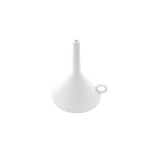 Idée Art Exclusive. White Porcelain Vase In The Shape Of Upside Down Funnel. Medium Size