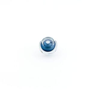 Idée Art Exclusive. Blue Crystal Figurine Rounded Shape. Small Size