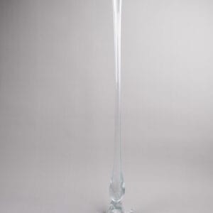 Idée Art Exclusive. Elongated Crystal Vase. Medium Size