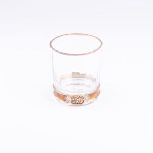 Jay Strongwater. Hudson Double Old Fashioned Crystal Glasses. Small Size