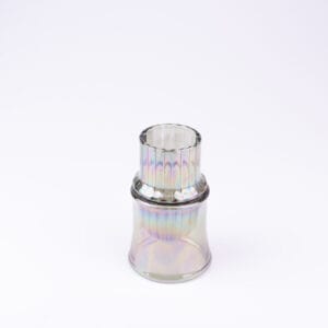 Idée Art Exclusive. Handmade Crystal Vase with a Long Base. Small Size