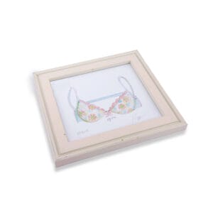 Spicher And Co. Wall Art with Pink Bra Drawing
