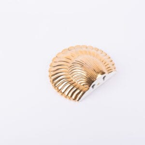 Global Views. Golden Porcelain Shell Shaped Shelf. Large Size