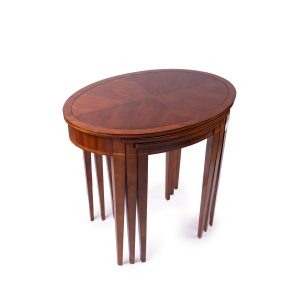 Global Views. A Set of 3 Wooden Coffee Tables