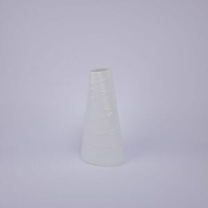 Idée Art Exclusive. Pyramid Shaped Porcelain Vase. Large Size