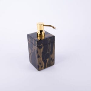 Pacific Connections. Black & Gold Soap Dispenser. Small Size