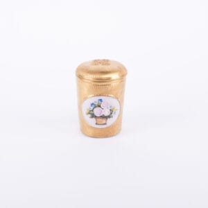 Villari. Caravaggio Hand Painted Porcelain Cotton Container