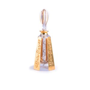 Idée Art Exclusive. Handmade German Crystal Perfume Bottle & Gilded. 150 ml