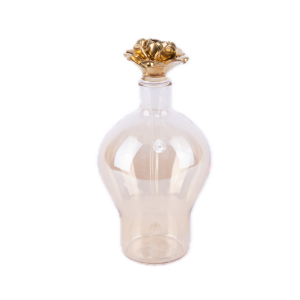 زجاجة عطر مصنوعة من الزجاج باللون الذهبي من فيلاري. سعة ٣٥٠ مل