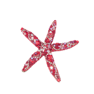 B.B Simon. Starfish Figurine Studded with Crystals. Small Size
