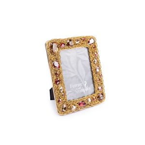 Ferrare With Company. Picture Frame Designed with Gold Studded Chain. Medium Size