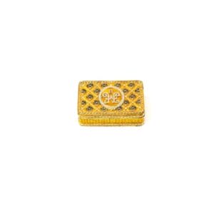 Arts & Civilisations. Fabergé Gold Box Studded with Swarovski. Small Size