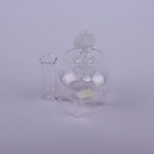 The Writing Desk. Glass Inkwell and Pen Holder. Small Size
