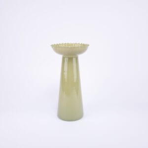Idée Art Exclusive. Green Glass Vase. Large Size