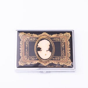 Natasha Farina Paris. Cigarette Case with Cameo Design. Small Size